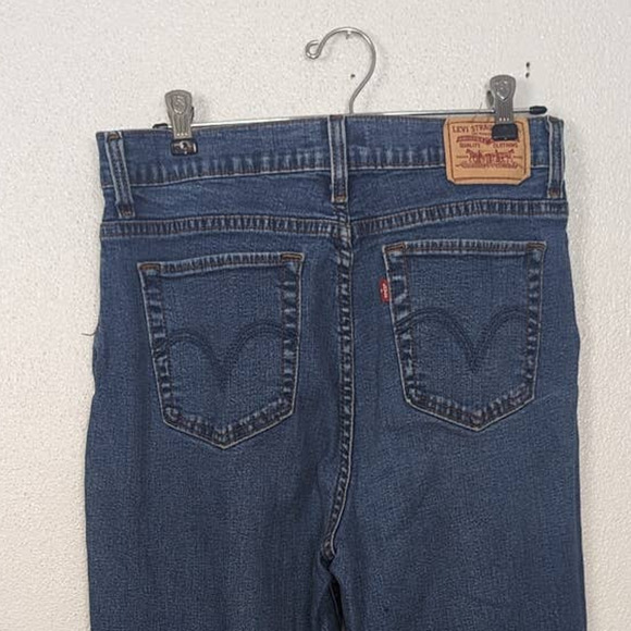 Levis 512 Perfectly Slimming Wide Leg Stretch Jeans Sz 12 - Picture 5 of 7